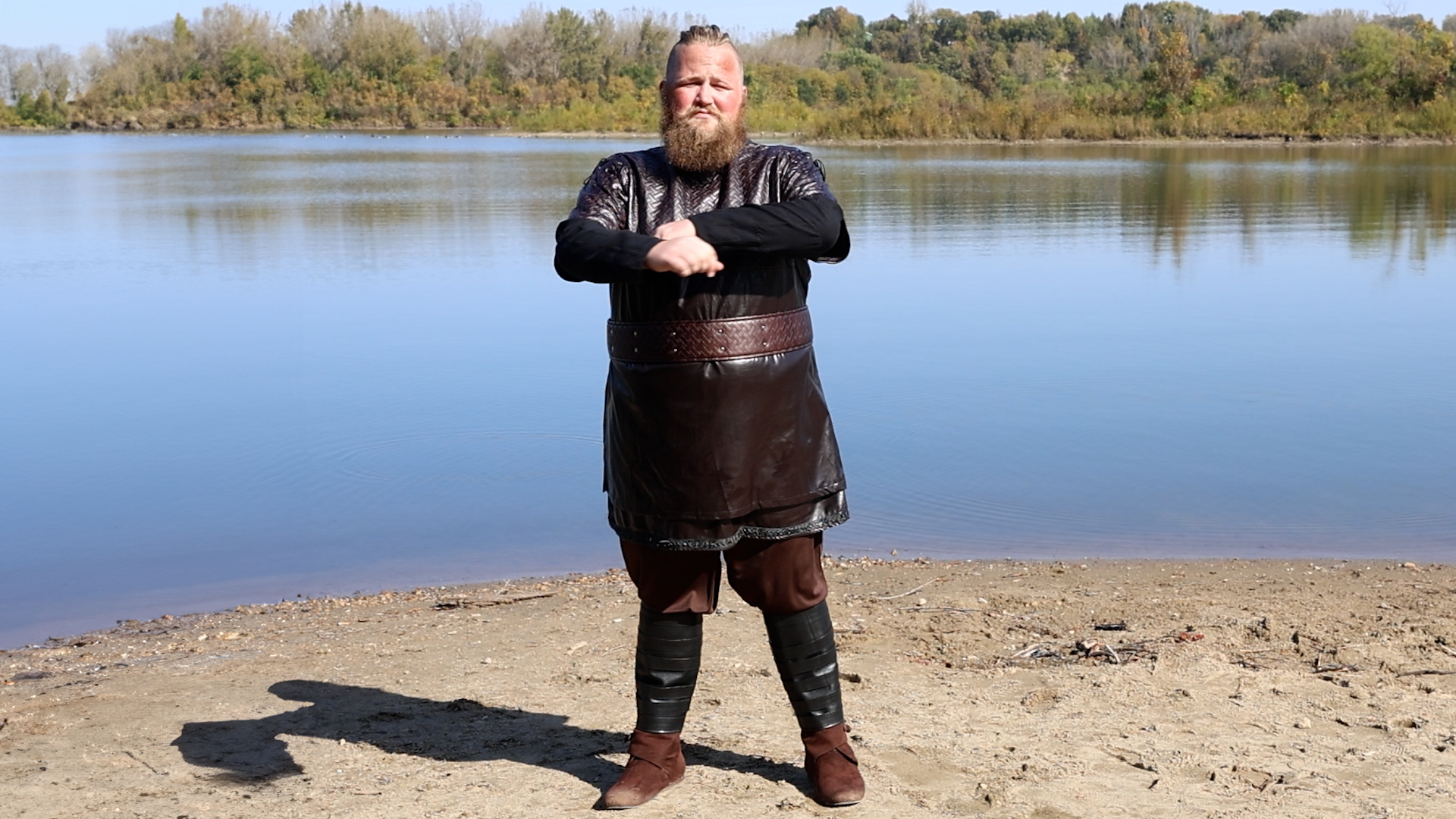 FUN6880PL Plus Size Vikings Bjorn Ironside Mens Costume